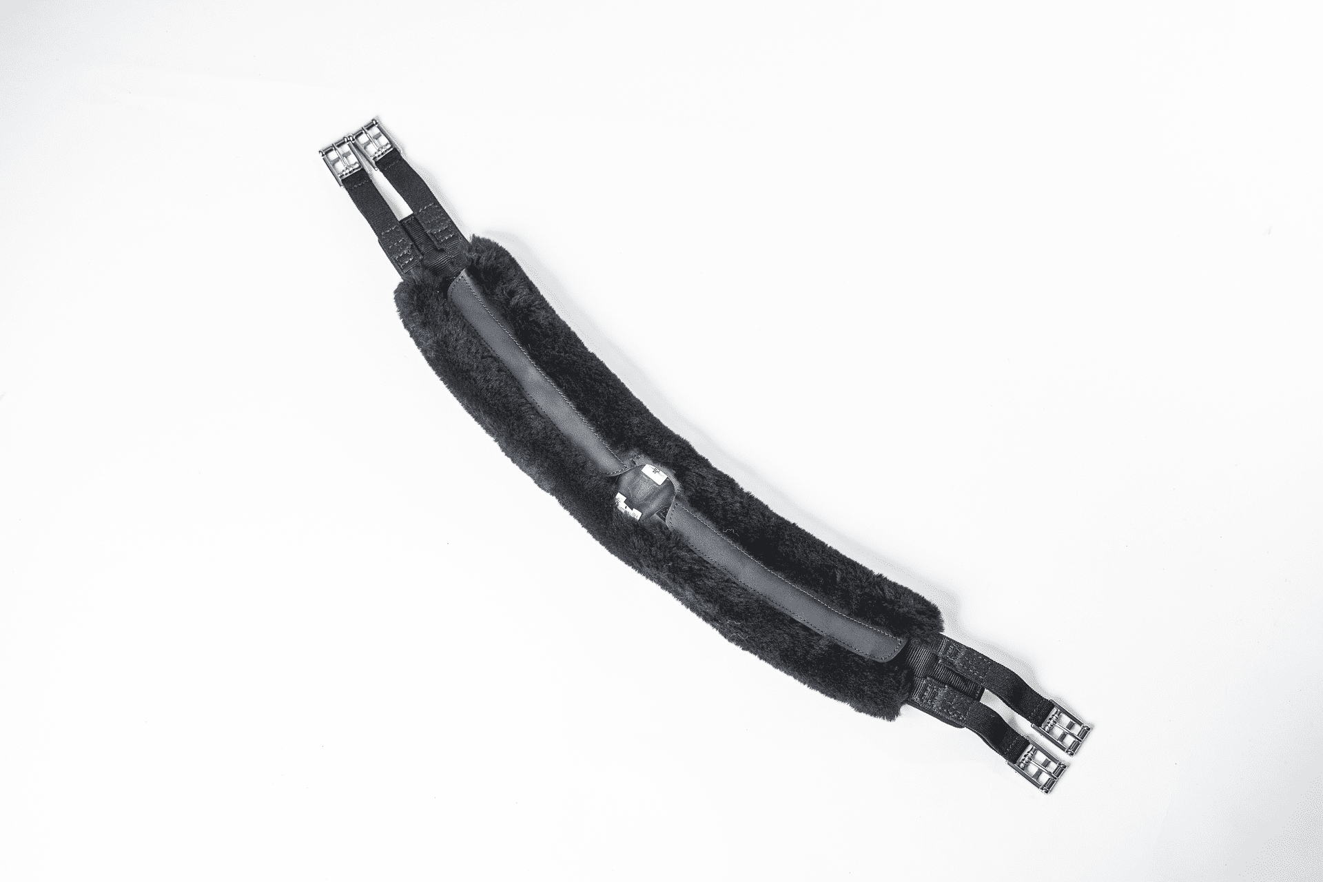 Billede af Islænder lang gjord SLIM-LINE sort læder 110 cm - 44" 22 Black Uden elastik